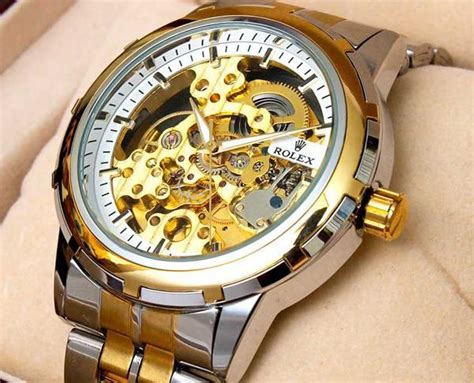 đồng hồ rolex automatic lộ máy